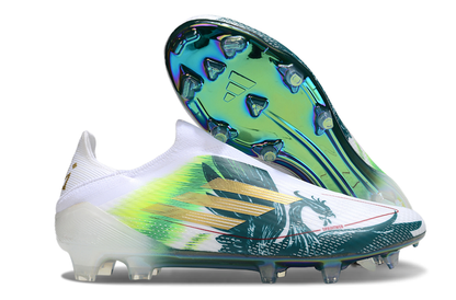 Adidas F50 Elite FG Firm Ground Soccer Cleats - White/Green/Yellow