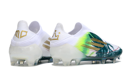 Adidas F50 Elite FG Firm Ground Soccer Cleats - White/Green/Yellow